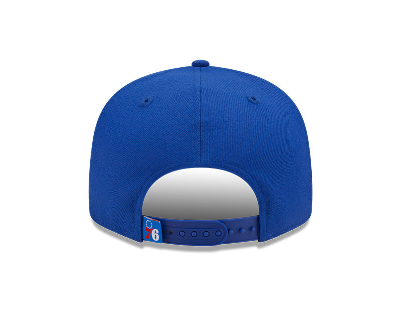 Philadelphia 76ers Logo Tear Blue New Era 9FIFTY Snapback Hat