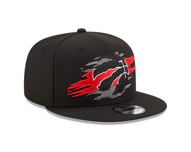 Toronto Raptors Logo Tear Black New Era 9FIFTY Snapback Hat