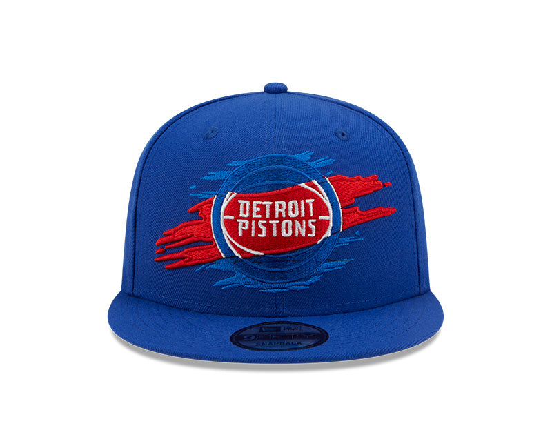 Detroit Pistons Logo Tear Royal New Era 9FIFTY Snapback Hat