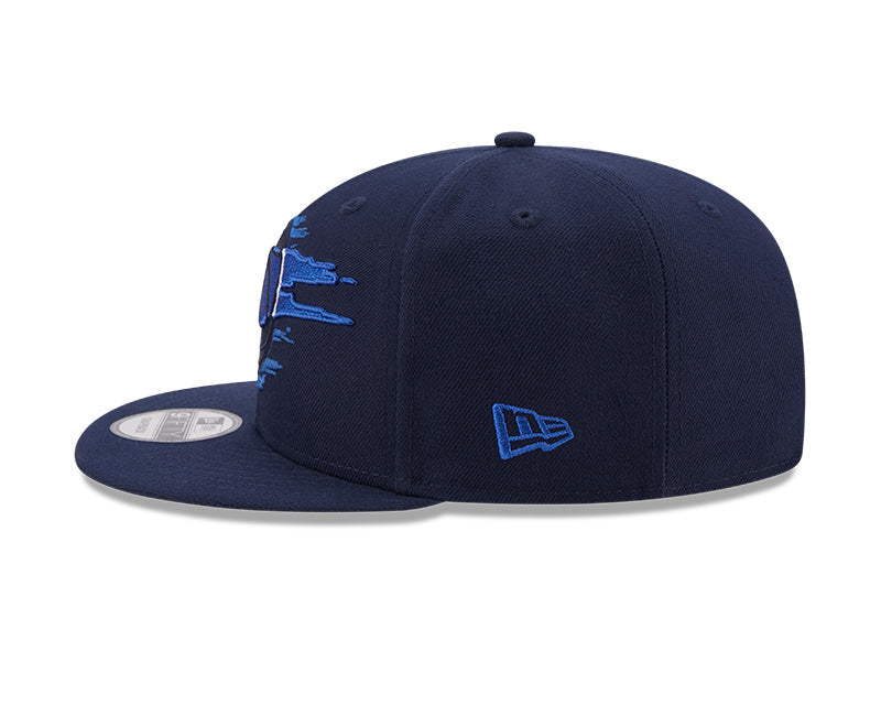 Dallas Mavericks Logo Tear Navy New Era 9FIFTY Snapback Hat