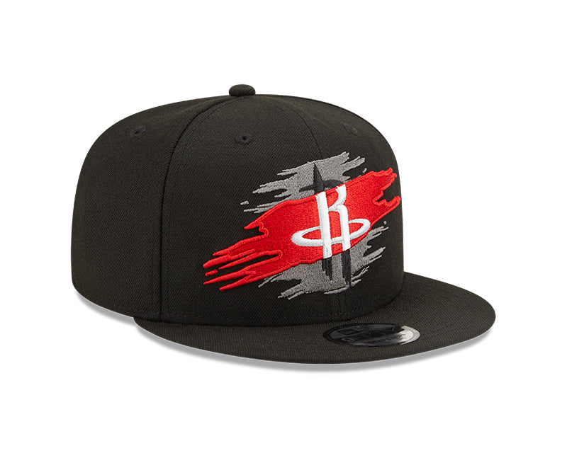 Houston Rockets Logo Tear Black New Era 9FIFTY Snapback Hat