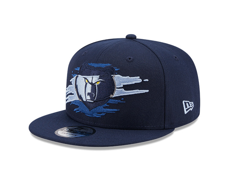 Memphis Grizzlies Logo Tear Navy New Era 9FIFTY Snapback Hat
