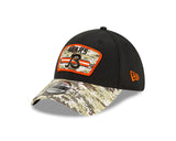 Men's Chicago Bears New Era Black 2021 Salute to Service "B" Logo 39THIRTY Flex Hat - Pro Jersey Sports