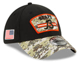 Men's Chicago Bears New Era Black 2021 Salute to Service "B" Logo 39THIRTY Flex Hat - Pro Jersey Sports