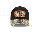 Men's Chicago Bears New Era Black 2021 Salute to Service "B" Logo 39THIRTY Flex Hat - Pro Jersey Sports