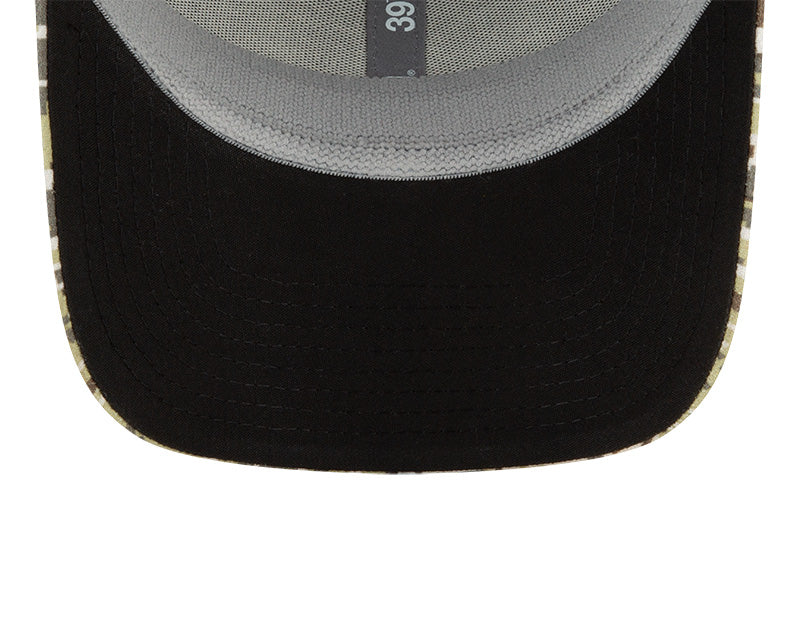Men's Chicago Bears New Era Black 2021 Salute to Service "B" Logo 39THIRTY Flex Hat