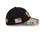 Men's Chicago Bears New Era Black 2021 Salute to Service Historic Logo 39THIRTY Flex Hat - Pro Jersey Sports