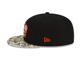 Men's Chicago Bears C Logo New Era Black/Camo 2021 NFL Sideline Salute To Service 59FIFTY Fitted Hat - Pro Jersey Sports