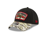 Men's Tampa Bay Buccaneers New Era Black 2021 Salute to Service Primary Logo 39THIRTY Flex Hat - Pro Jersey Sports