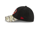Men's Tampa Bay Buccaneers New Era Black 2021 Salute to Service Primary Logo 39THIRTY Flex Hat - Pro Jersey Sports