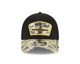 Men's New Orleans Saints New Era Black 2021 Salute to Service Primary Logo 39THIRTY Flex Hat - Pro Jersey Sports