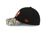 Men's Chicago Bears New Era Black 2021 Salute to Service Primary Logo 39THIRTY Flex Hat - Pro Jersey Sports