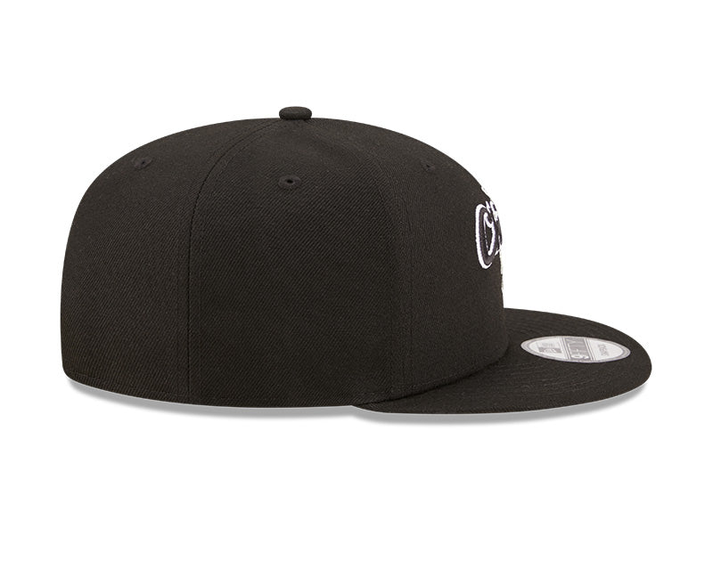 Chicago White Sox Black Logostate New Era 9FIFTY Snapback Hat