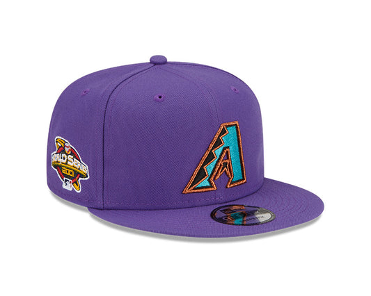 New Era Arizona Diamondbacks 2001 World Series Purple 9FIFTY Snapback Adjustable Hat - Pro Jersey Sports