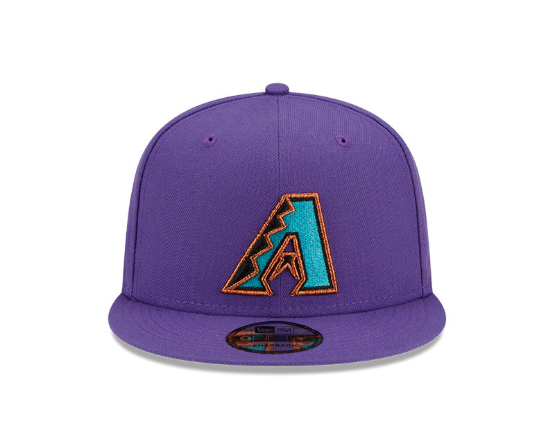 New Era Arizona Diamondbacks 2001 World Series Purple 9FIFTY Snapback Adjustable Hat - Pro Jersey Sports