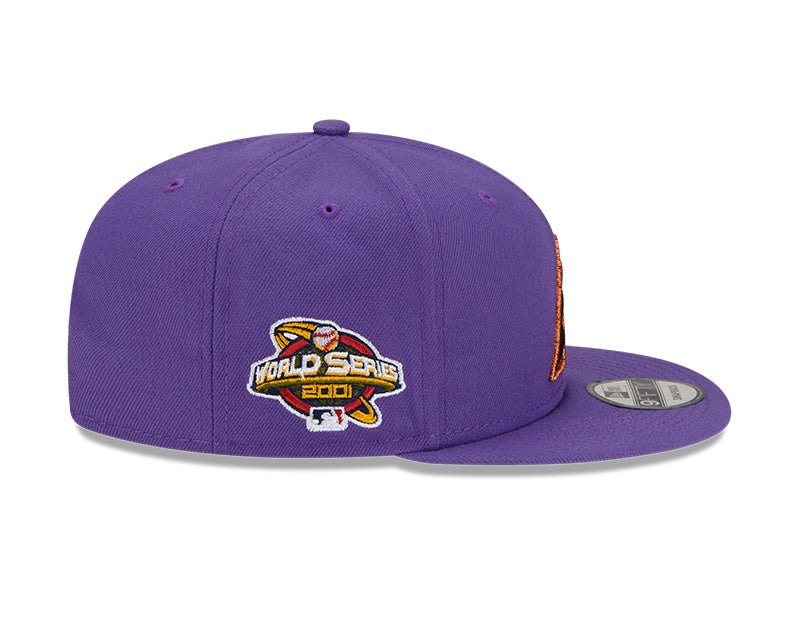 New Era Arizona Diamondbacks 2001 World Series Purple 9FIFTY Snapback Adjustable Hat - Pro Jersey Sports