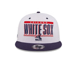 Chicago White Sox White/Navy Retro Title 9FIFTY Snapback Hat - Pro Jersey Sports