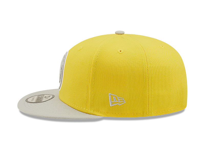 Men's Brooklyn Nets New Era 2 Tone Yellow and Silver Color Pack 9FIFTY Snapback Hat