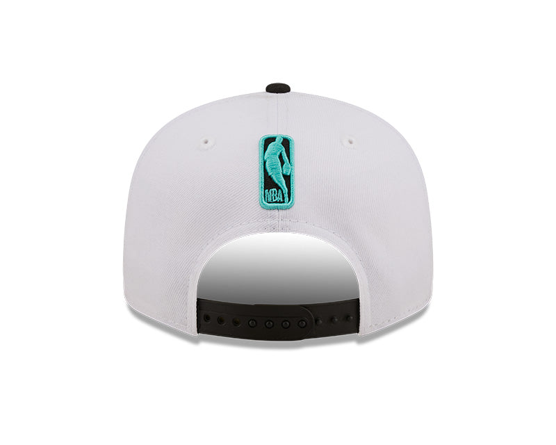 Men's Miami Heat New Era 2 Tone White and Black Color Pack 9FIFTY Snapback Hat