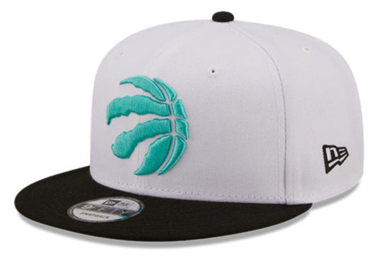Men's Toronto Raptors New Era 2 Tone White and Black Color Pack 9FIFTY Snapback Hat - Pro Jersey Sports