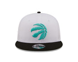 Men's Toronto Raptors New Era 2 Tone White and Black Color Pack 9FIFTY Snapback Hat - Pro Jersey Sports
