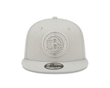 Men's Brooklyn Nets New Era Silver Color Pack 9FIFTY Snapback Hat - Pro Jersey Sports