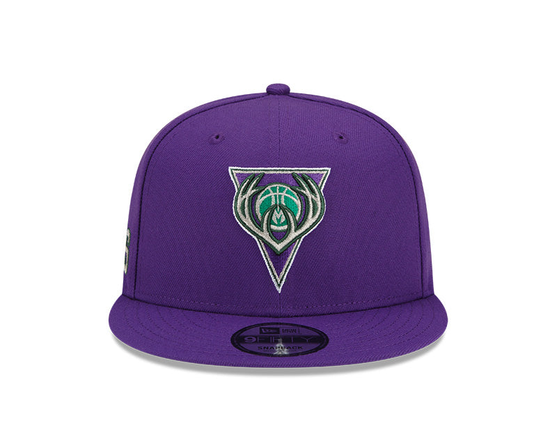 Milwaukee Bucks New Era 2021/22 City Edition Alternate 9FIFTY Snapback Adjustable Hat - Purple