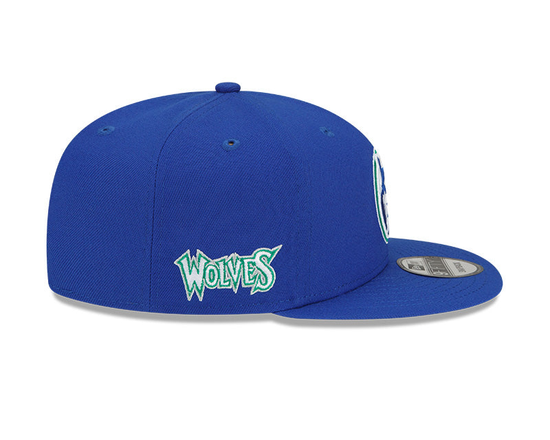 Minnesota Timberwolves New Era 2021/22 City Edition Alternate 9FIFTY Snapback Adjustable Hat - Royal Blue