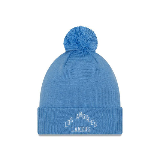 Los Angeles Lakers '21 NBA City Edition New Era Blue Cuffed Knit Hat