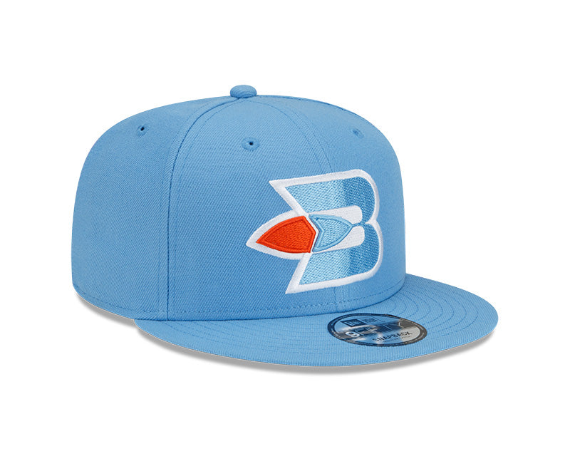 Los Angeles Clippers New Era 2021/22 City Edition Alternate 9FIFTY Snapback Adjustable Hat - Blue