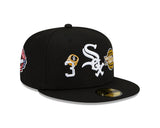 Chicago White Sox 3 Time World Series Champions Edition Black New Era 59FIFTY Fitted Hat - Pro Jersey Sports