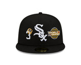 Chicago White Sox 3 Time World Series Champions Edition Black New Era 59FIFTY Fitted Hat - Pro Jersey Sports