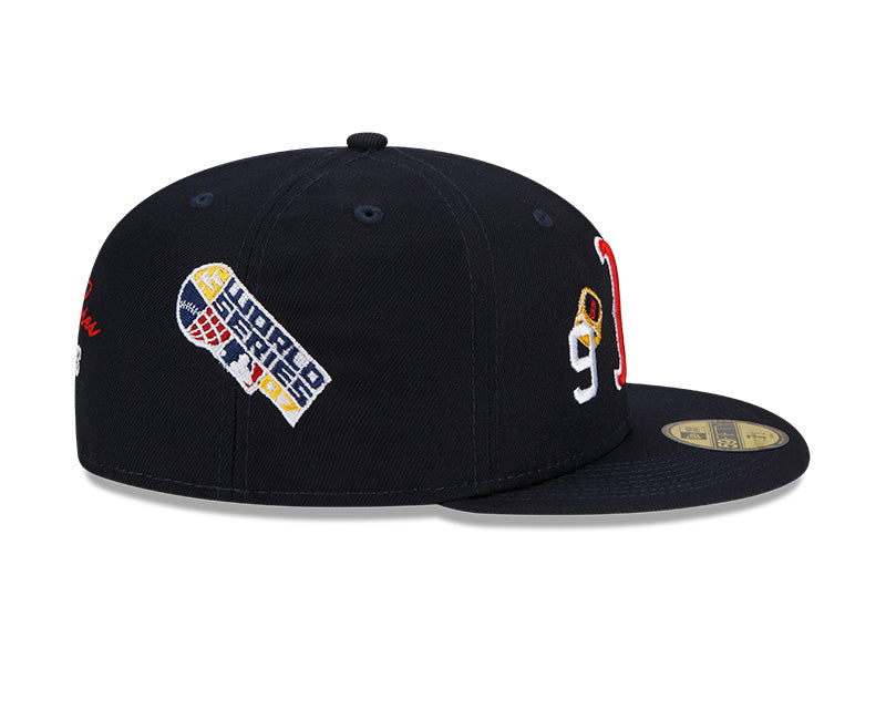 Boston Red Sox 9 Time World Series Champions Edition Navy New Era 59FIFTY Fitted Hat