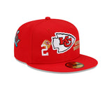 Kansas City Chiefs Red Count The Rings New Era 59FIFTY Fitted Hat - Pro Jersey Sports