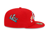 Kansas City Chiefs Red Count The Rings New Era 59FIFTY Fitted Hat - Pro Jersey Sports
