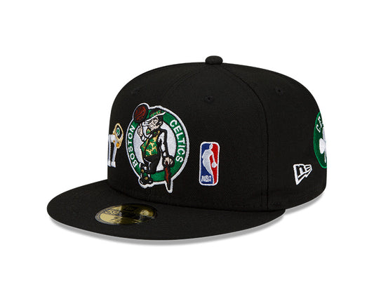 Boston Celtics 17 Time NBA Champions Edition Black New Era 59FIFTY Fitted Hat - Pro Jersey Sports