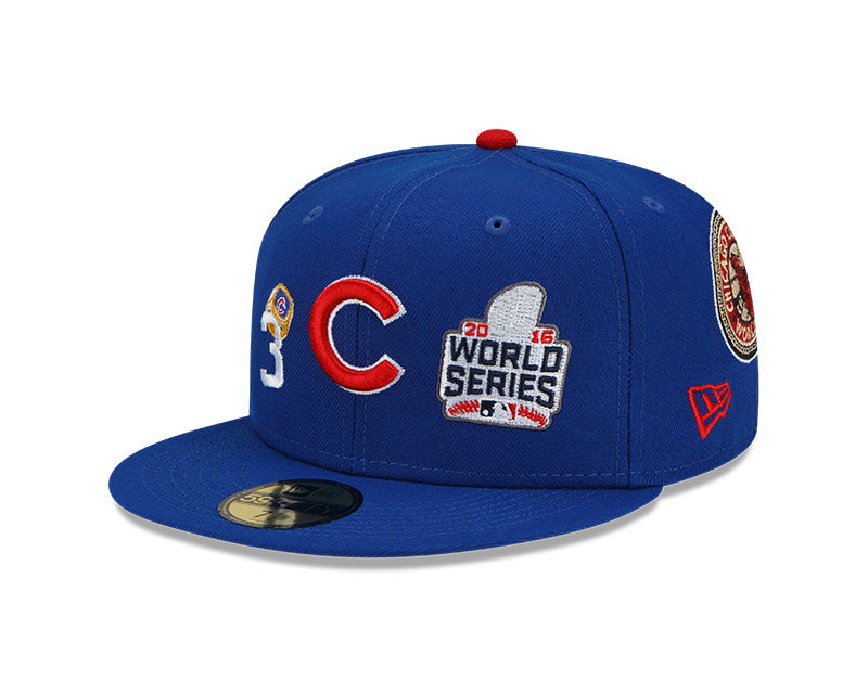 Chicago Cubs 3 Time World Series Champions Edition Royal New Era 59FIFTY Fitted Hat