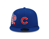 Chicago Cubs New Era Q4 Blue Windy City 59FIFTY Fitted Hat - Pro Jersey Sports