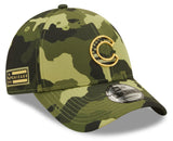 Chicago Cubs New Era 2022 MLB Armed Forces Day 9FORTY Adjustable Hat - Camo - Pro Jersey Sports