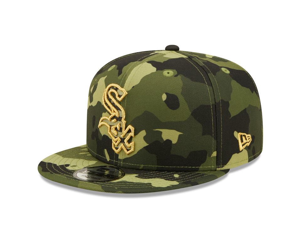 Men's Chicago White Sox New Era 2022 Armed Forces Day Camo 9FIFTY Snapback Adjustable Hat