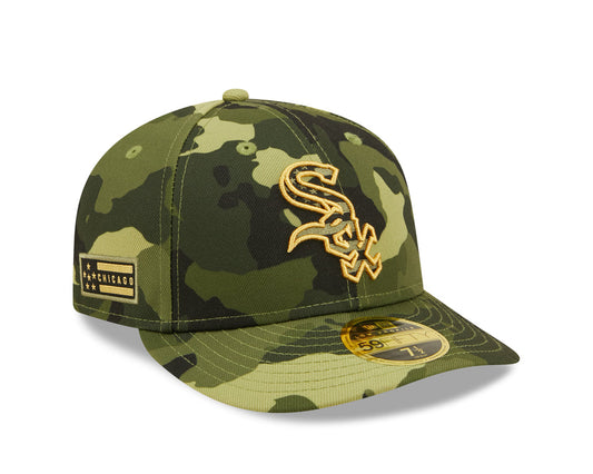 Chicago White Sox New Era Low Profile 2022 MLB Armed Forces Day On-Field 59FIFTY Fitted Hat - Camo