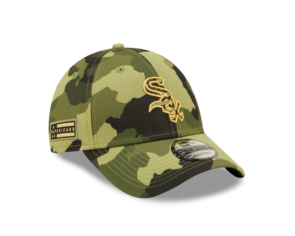 Chicago White Sox New Era 2022 MLB Armed Forces Day 9FORTY Adjustable Hat - Camo