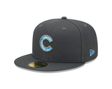 Chicago Cubs 2022 Father's Day New Era Graphite/ Blue Authentic Collection 59FIFTY Fitted Hat - Pro Jersey Sports