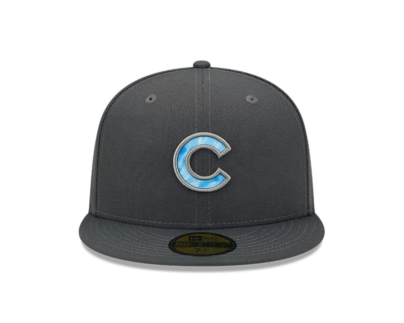 Chicago Cubs 2022 Father's Day New Era Graphite/ Blue Authentic Collection 59FIFTY Fitted Hat