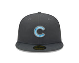 Chicago Cubs 2022 Father's Day New Era Graphite/ Blue Authentic Collection 59FIFTY Fitted Hat - Pro Jersey Sports