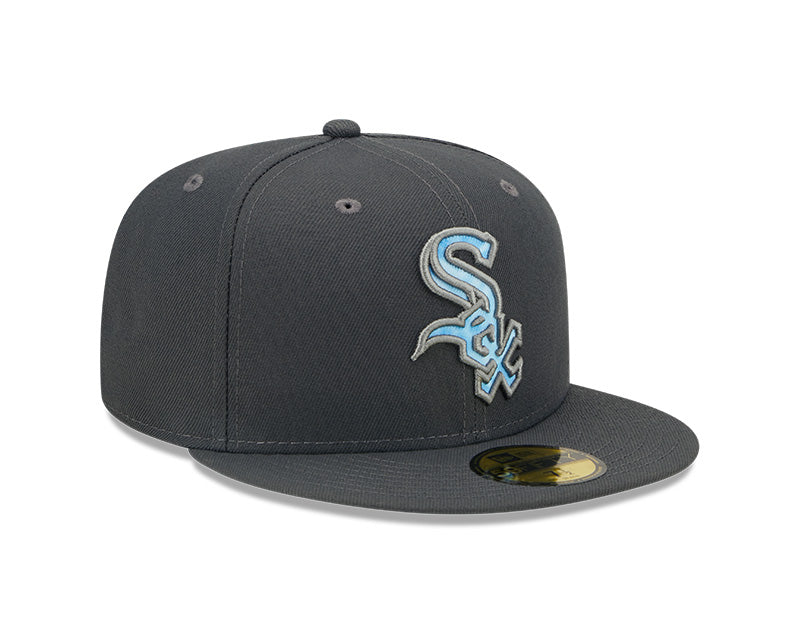 Chicago White Sox 2022 Father's Day New Era Graphite/ Blue Authentic Collection 59FIFTY Fitted Hat
