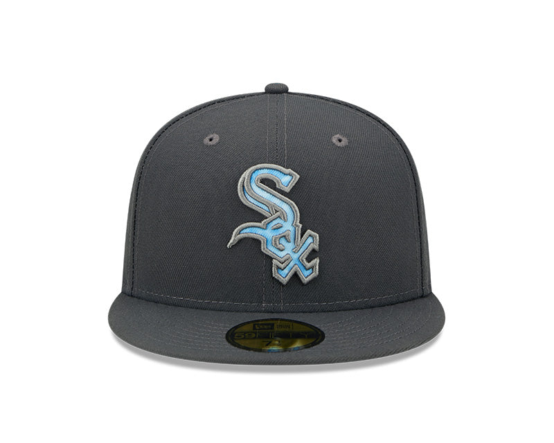 Chicago White Sox 2022 Father's Day New Era Graphite/ Blue Authentic Collection 59FIFTY Fitted Hat