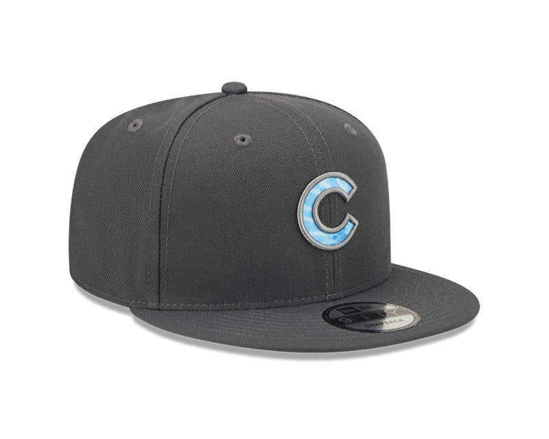 Men's Chicago Cubs New Era 2022 Father's Day Graphite/ Blue 9FIFTY Snapback Adjustable Hat
