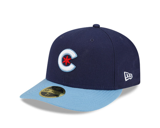 Men's Chicago Cubs New Era Navy/Light Blue City Connect Low Profile 59FIFTY Fitted Hat