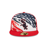 Chicago White Sox 2022 4th of July Stars and Stripes Authentic Collection Red 59FIFTY Fitted Hat - Pro Jersey Sports